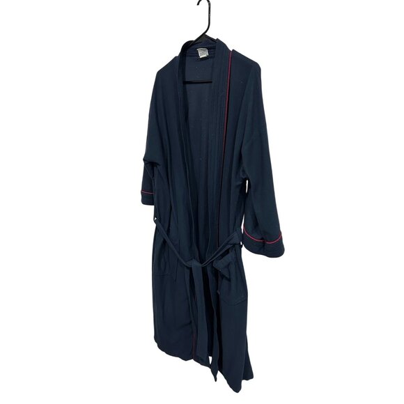 Vintage Puritan Navy Blue Robe With Red Accent Piping SZ One Size Fits All - Picture 3 of 8